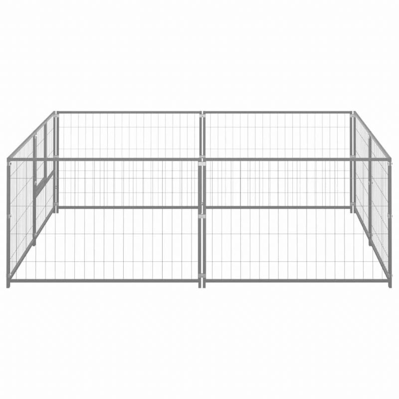 Kutya Kennel Ezüst 43.1 Ft² Acél