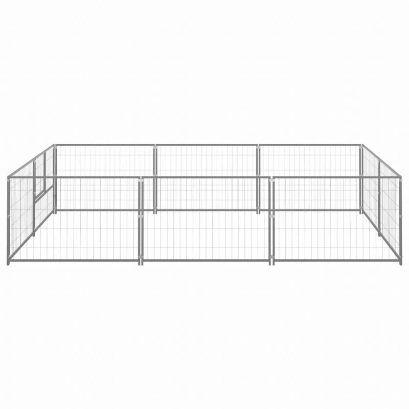 Kutya Kennel Ezüst 64.6 Ft² Acél