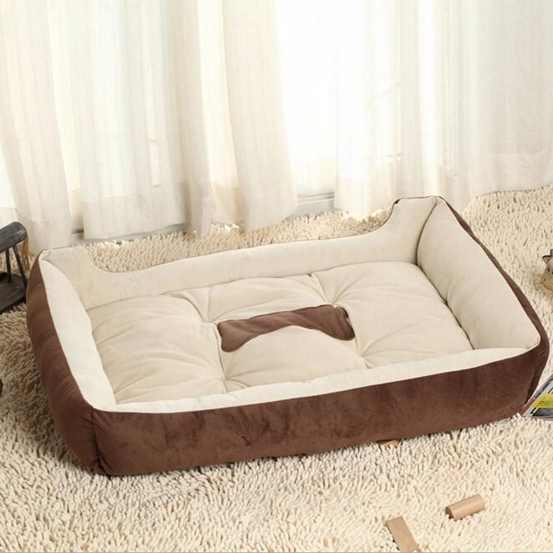 Nagy Kisállat Kutya Meleg Ágy Kiskutya Macska Puha Gyapjú Kényelmes Szőnyeg Kennel Párna