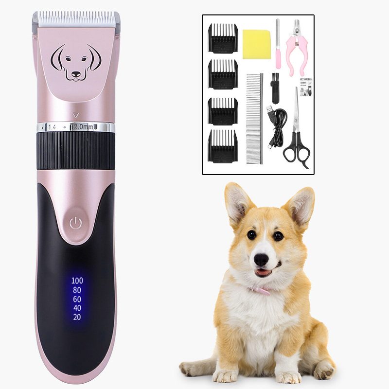 Professzionális Pet Cat Dog Clipper Ápoló Elektromos Type-c Újratölthető Trimmer