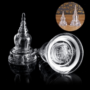 Akril Tiszta Tibeti Buddhista Mikky Kristály Sztúpa Torony