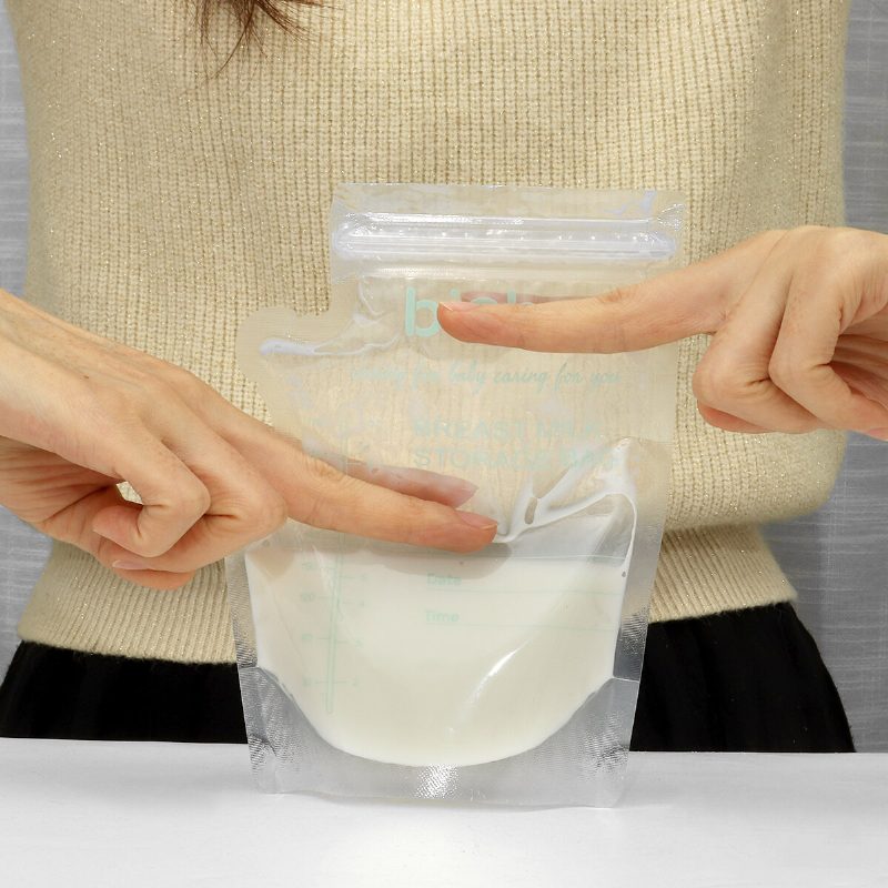 Bioby 100 Db 40 Ml-es Tejes Fagyasztózsákok Szivárgásmentes Anyatej Bébiétel Tároló Táska Bpa Mentes Baba Biztonságos Etetőzacskók