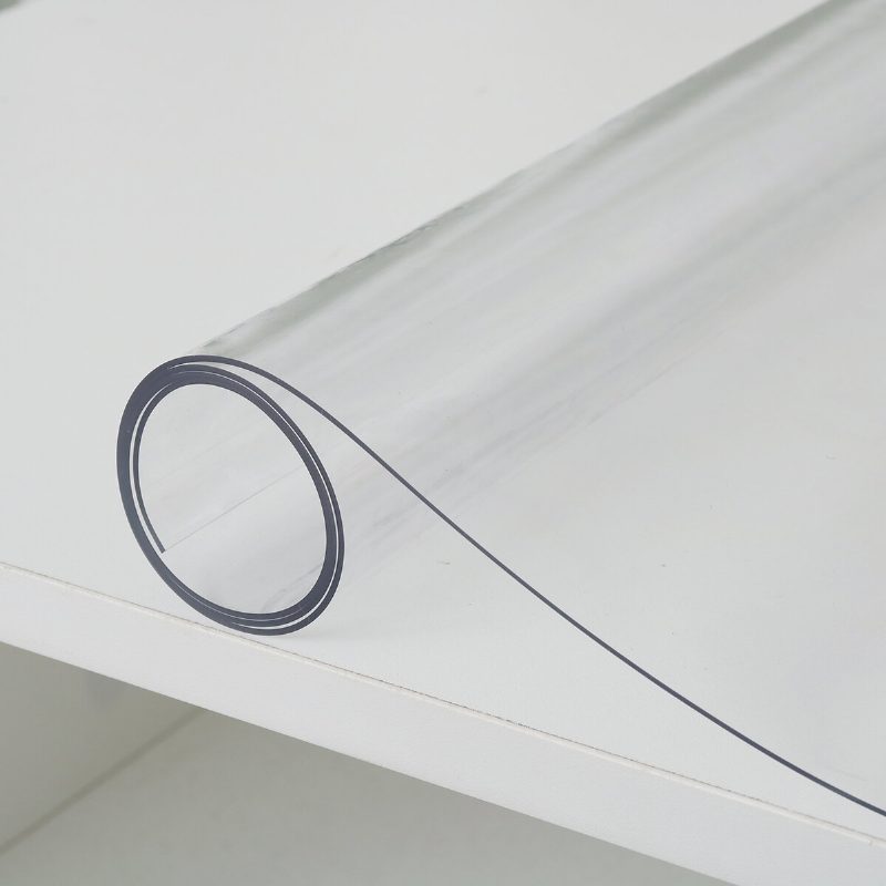1.5 mm Vastagságú Átlátszó Műanyag Pvc Asztalterítő Tapadásmentes Vízálló Védő Étkezőasztal Huzat Irodai Otthoni Íróasztalhoz