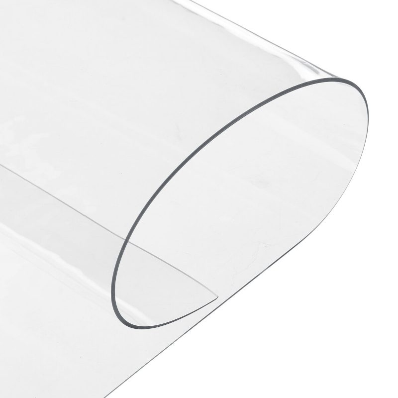 1.5 mm Vastagságú Átlátszó Műanyag Pvc Asztalterítő Tapadásmentes Vízálló Védő Étkezőasztal Huzat Irodai Otthoni Íróasztalhoz