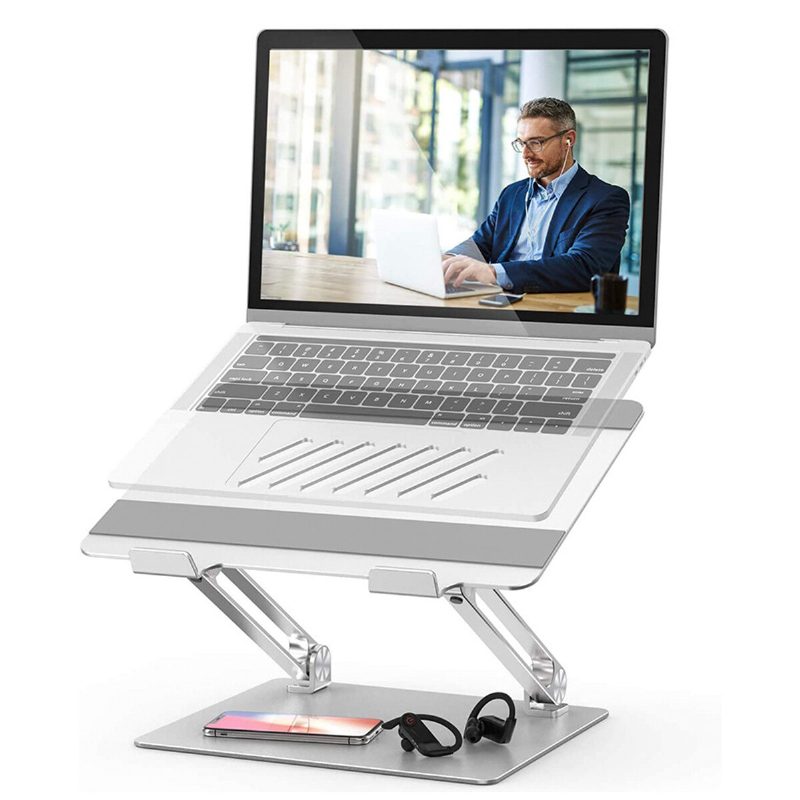 295 * 230 * 40 mm-es Alumíniumötvözet Összecsukható Laptopállvány 11-17 Hüvelykes Hordozható Állítható Számítógépes Állvány Hőelvezető Tartó