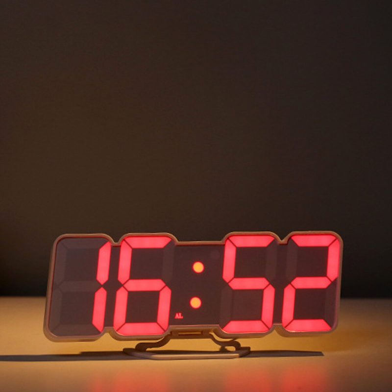 30 Digitális Rgb Led Ébresztőóra Távirányító Hőmérséklet Páratartalom Asztali Hangvezérlés Falra Szerelhető Óra