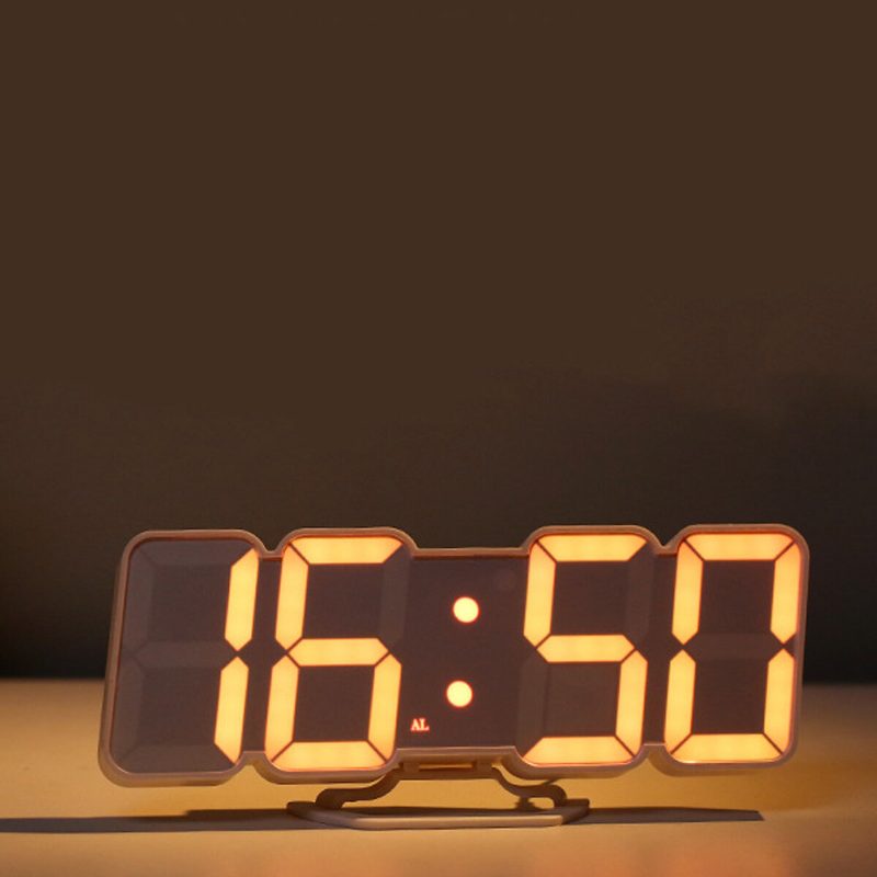 30 Digitális Rgb Led Ébresztőóra Távirányító Hőmérséklet Páratartalom Asztali Hangvezérlés Falra Szerelhető Óra