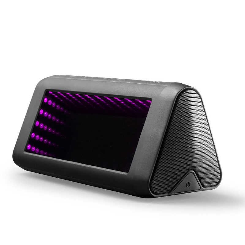 3d Led Tükör Bluetooth Hangszóró Fény Kültéri Hordozható Beépített Akkumulátoros Nfc Érzékelős Sztereó Akril Lencsével