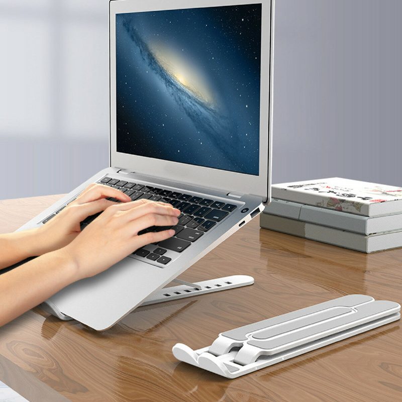 Állítható Laptop Állvány Tartó Notebook Számítógép Hűtőlap Hordozható Támasztó Talp Asztali Emelőkonzol