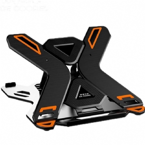 Ice Coorel E5 Laptop Cooler Notebook Hűtőpad 8 Sebességfokozat Szabályozása 360 Fokos Forgási Állvány Emelő Konzol Összecsukható Telefontartó 12-17 Hüvelykes Laptopokhoz