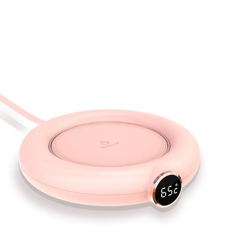 M306 10 W-os Usb Fűtés Meleg Csésze Matt 3 Sebességfokozatú Érintőképernyős Vezérlésű Digitális Kijelző Állítható Időzítő Melegítő Kávé Tej Tea Készítéséhez
