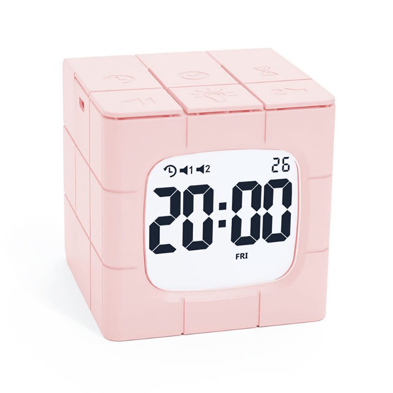 Magic Cube Ébresztőóra Led Multifunkcionális Időkezelő Usb Töltő Időzítő Tanulmány Főzési Kellékek