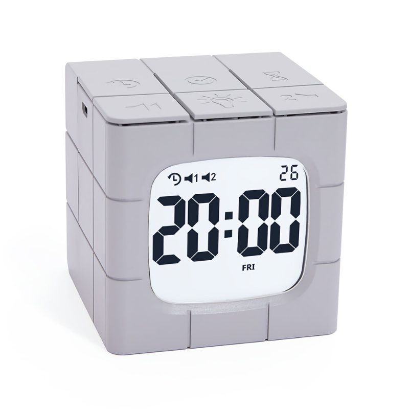 Magic Cube Ébresztőóra Led Multifunkcionális Időkezelő Usb Töltő Időzítő Tanulmány Főzési Kellékek