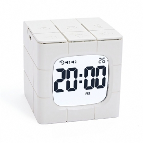 Magic Cube Ébresztőóra Led Multifunkcionális Időkezelő Usb Töltő Időzítő Tanulmány Főzési Kellékek
