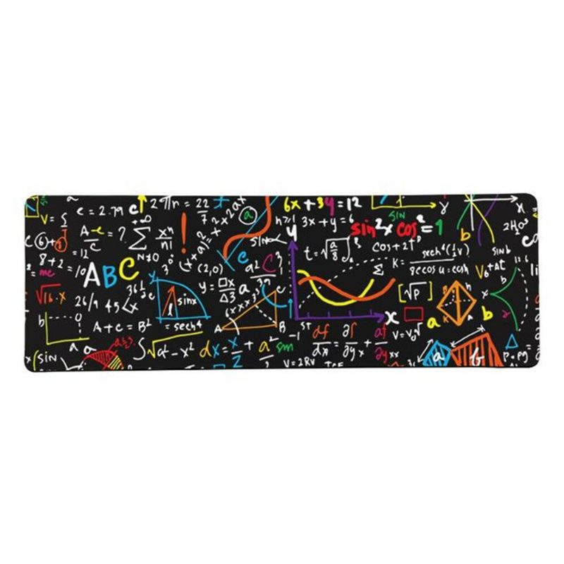 Math Formula Mouse Pad Comfort Gaming Egérpad Nagy Méretű Csúszásgátló Lock Edge E-sport Billentyűzet Asztali Egéralátét Pc Számítógéphez