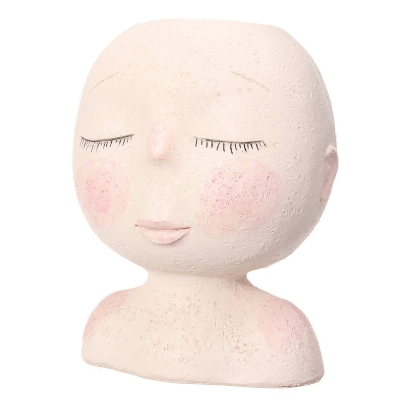 Nordic Doll Formájú Virágcserép Szobor Virágcserep Art Váza Otthoni Dekor Pozsgások Fej Alakú Vázadísz