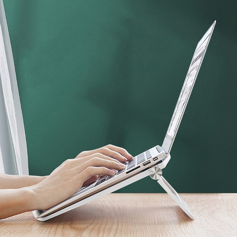 Összehajtható Laptop Állvány Tartó Notebook Hűtő Konzol Emelkedő Hűtőpad Játék Talp Akár 17 Hüvelykes Notebookhoz