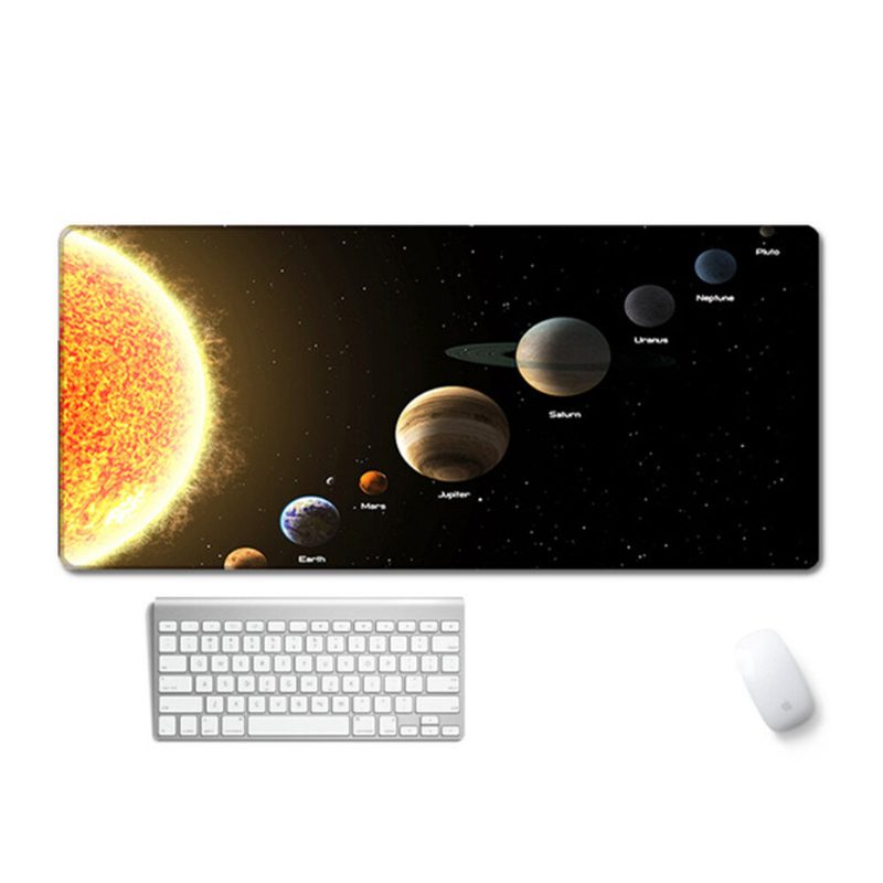 Planet Gaming Egérpad Nagy Méretű Csúszásgátló Varrott Élekkel Természetes Gumiból Készült Billentyűzet Asztali Szőnyeg Otthoni Irodai Kellékekhez