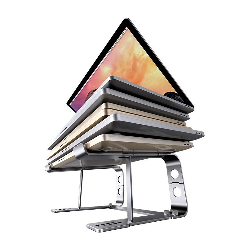 U4 Ergonomikus Laptop Állvány Alumínium Laptoptartó Összecsukható Asztali Tartó Emelő Mobil Tartóval