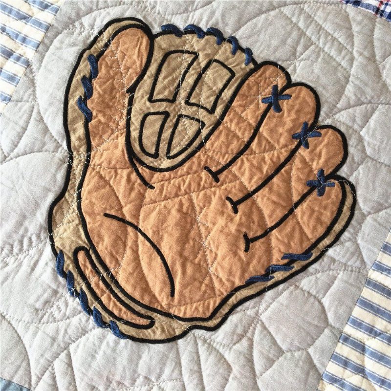 100% Pamut Kockás Csíkos Paplan Focitakaró Gyermek Ágytakaró Szett Fiúknak Lányoknak Baseball Ágytakarók Gyerek Ágynemű 2 Külön Méret