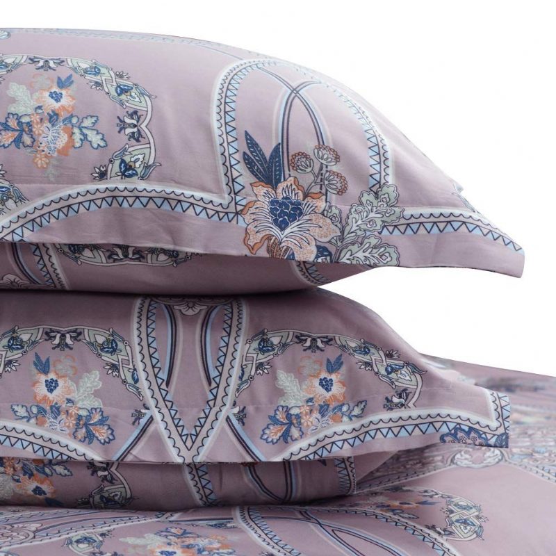 3 Db 100% Egyiptomi Pamut Vintage Paplanhuzat Szett Modern Boho Chic Medallion Virágmintás Ágynemű
