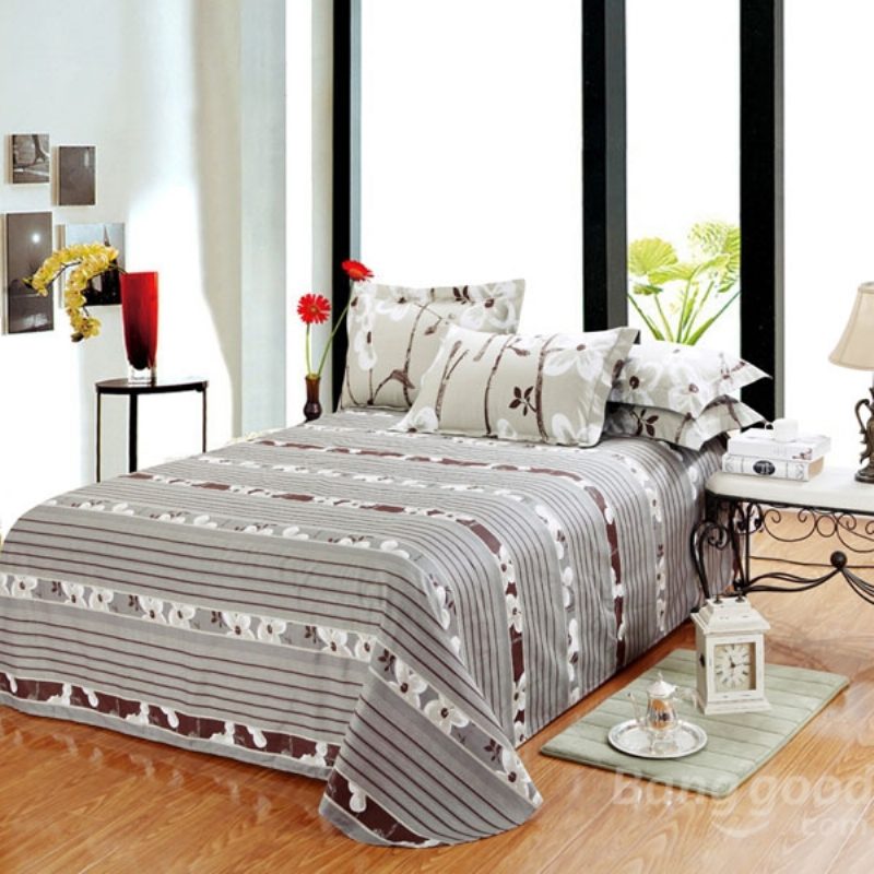 3 Vagy 4 Db Cotton Taffeta Legends Flower Reactive Nyomtatott Ágyneműgarnitúra