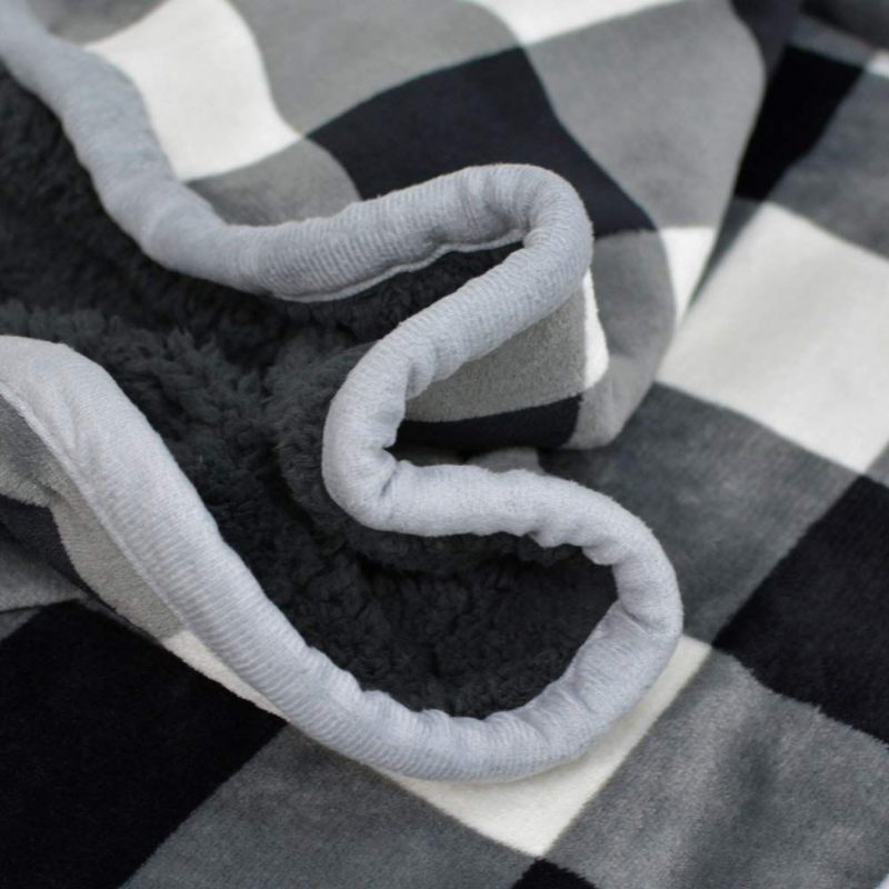 Buffalo Kockás Takaró Flanel Geometriai Dobtakaró 50 X 60