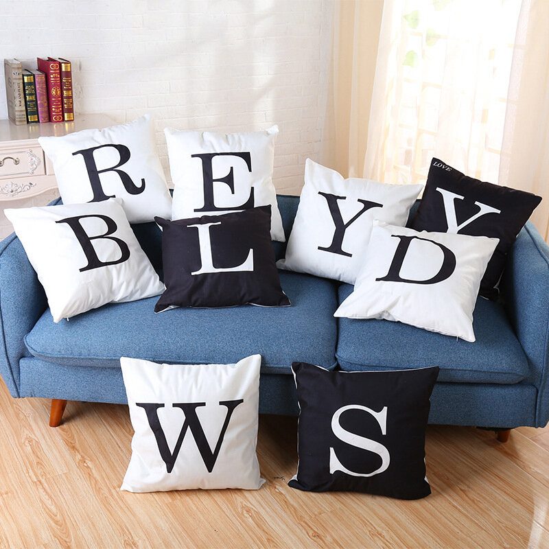 Honana Wx-k33 Creative Led Lights Letter Párnahuzat Plüss Puha Párna Karácsonyi Lakberendezés