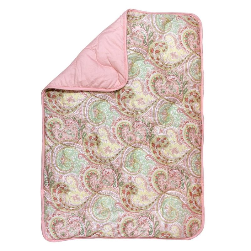 Kiságy Ágynemű Szett Lányoknak Luxus Paisley Nyomott 100% Egyiptomi Pamut 800tc Baba Gyerekágynemű Puha Tartós Légáteresztő És Hipoallergén