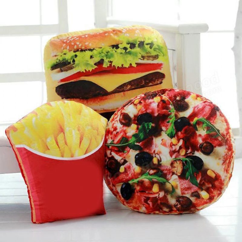 Kreatív Squishy 3d Pizza Cola Burgonya Hamburger Chips Párnák Ételpárna Születésnapi Ajándék Trükk Játékok