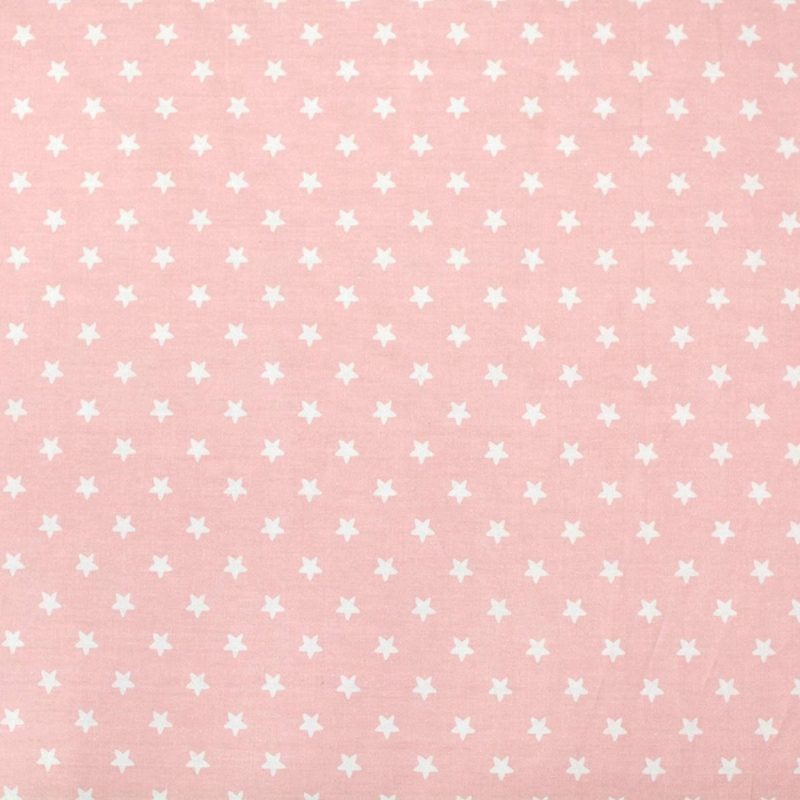 Lány Kiságy Lepedő Vintage Illeszkedő Chic Pirosító Rózsaszín 100% Pamut Puha Baba Sweet Star Nyomtatott