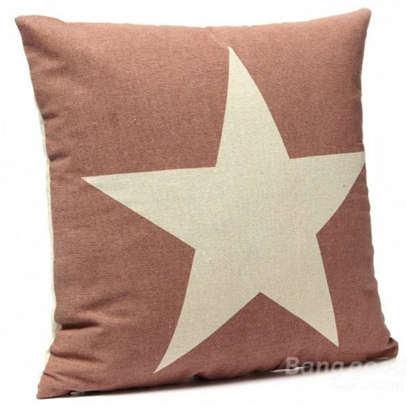Len Star Dobás Párnahuzat Autós Kanapé Dekoratív