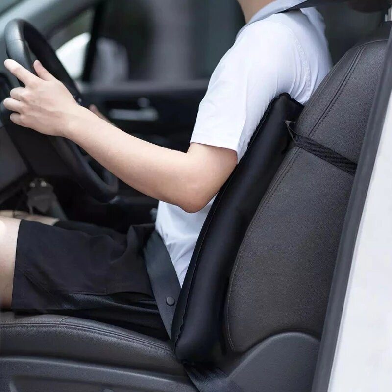 Porózus Felfújható Párna Irodai Férfi Nő Hátpárna Autó Többcélú Matrac Légpárna
