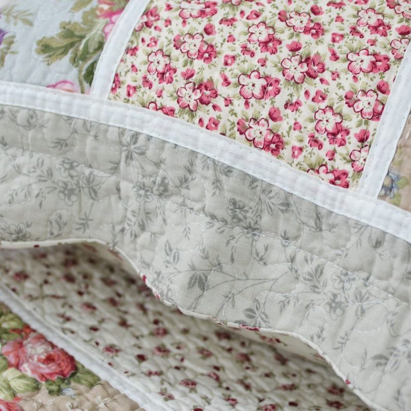 Queen Méretű Parasztház Ágynemű Vintage Ágyneműgarnitúrák Lányoknak Patchwork Steppelt Ágytakaró Pamut Paplan Szett