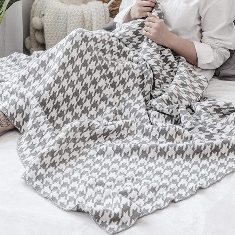 Rusztikus Parasztházi Takarók Houndstooth Pamut Székre Kanapé Piknik Kemping Strand Mindennapi Használatra