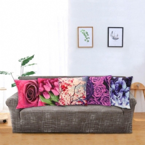 Színes 3d Flower Sorozat Rövid Plüss Párnahuzat Otthoni Kanapé Autós