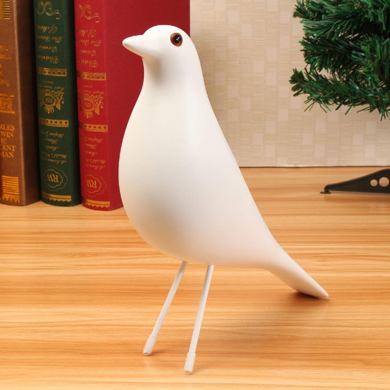 11 Hüvelykes Bird Desk Díszház Gyanta Galamb Ajándékiroda Otthoni Ablak Asztaldíszek