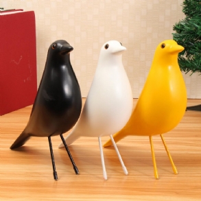 11 Hüvelykes Bird Desk Díszház Gyanta Galamb Ajándékiroda Otthoni Ablak Asztaldíszek