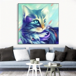 30×30cm 5d Macska Barkács Gyémánt Festmények Keresztszemes Szerszámkészlet Hímződoboz Kézműves