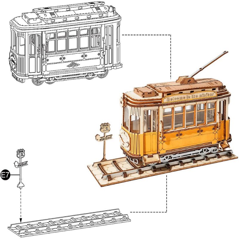 3d Szállítási Fa Modellkészlet Gyerekeknek Asztali Dekorációhoz