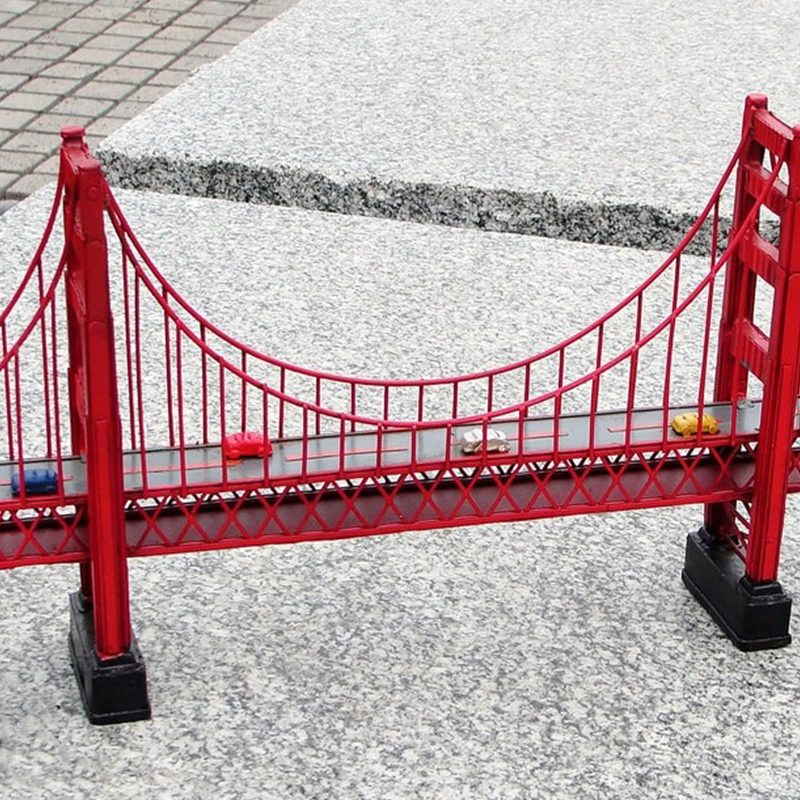 Antik Klasszikus Golden Gate Híd San Francisco-ban Retro Vintage Modell