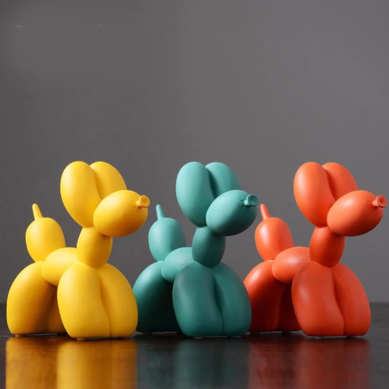 Balloon Dog Figurines Belső Lakberendezés