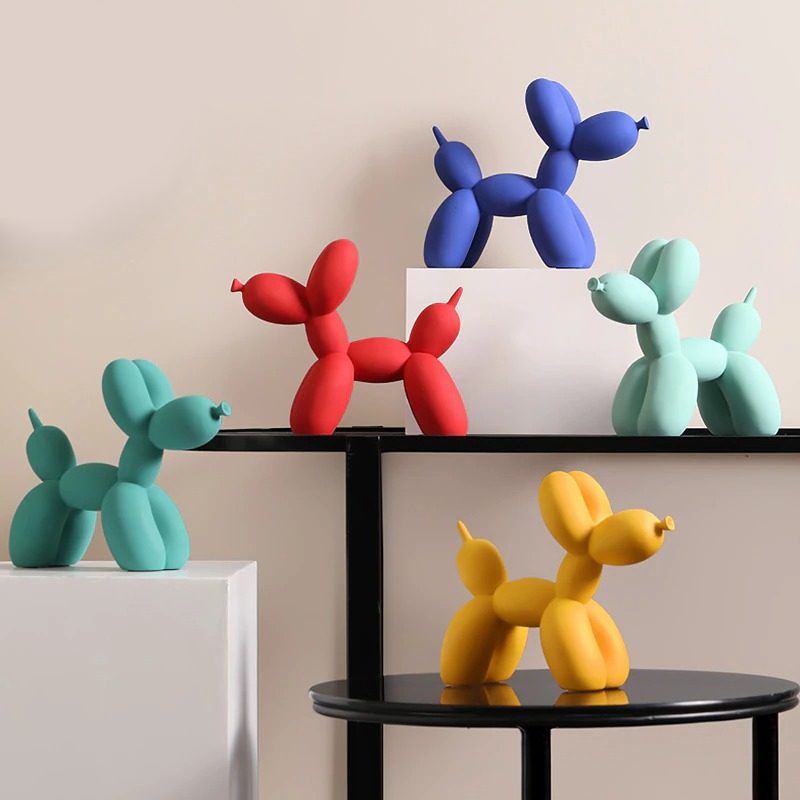 Balloon Dog Figurines Belső Lakberendezés