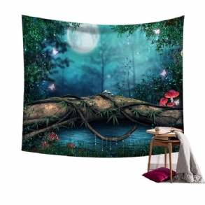 Fairy Forest Függő Fali Kárpit Bohemian Hippie Throw Ágytakaró Otthoni Dekorációk
