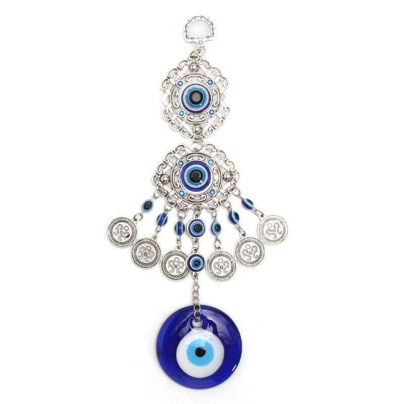 Falra Függő Medál Török Görög Kék Üveg Evil Eye Lucky Eye Charm