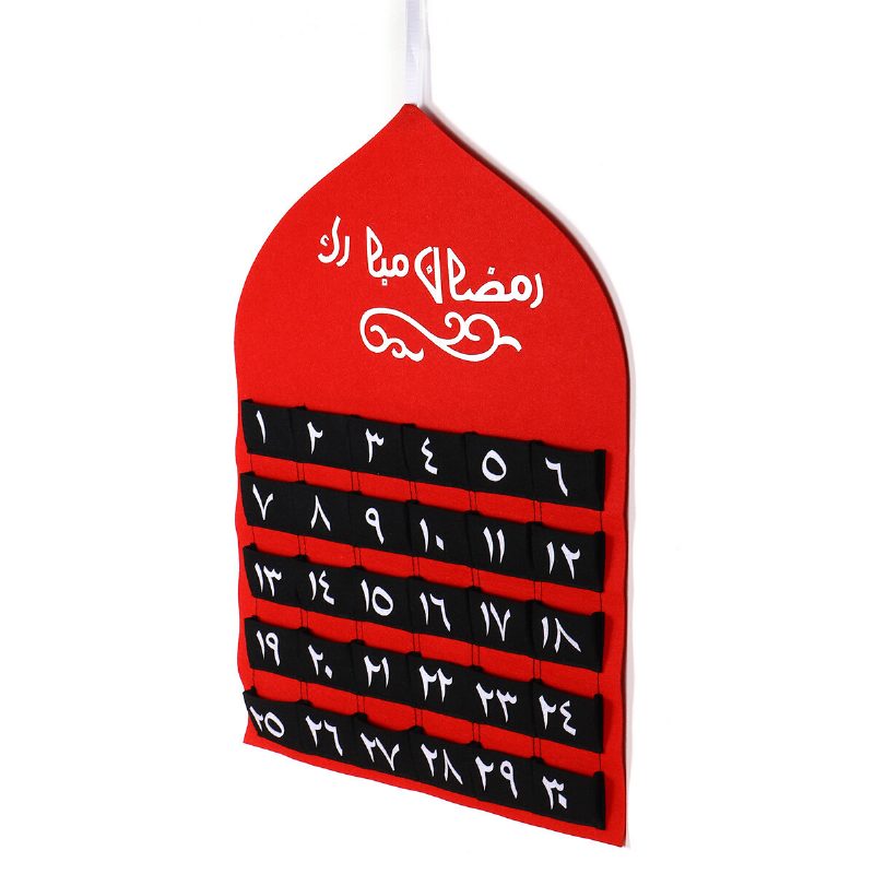 Gyerekek Arab Mdf Ramadan Adventi Naptár 30 Zsebes Eid Mubarak Barkácsházi Dekoráció