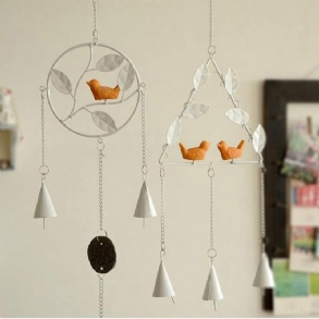 Honana Dx-203 Creative Bird Kézzel Készített Fém Harangok Campanula Lakberendezési Díszek Vas Medál