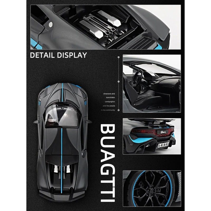 Könnyűfém Sportautó Bugatti Divo Nyitott Ajtós Hanglámpák