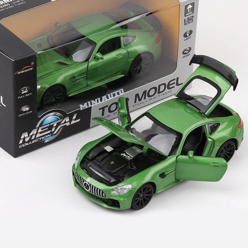 Könnyűfém Sportautó Mercedes Amg Gtr Nyitott Ajtós Hanglámpák