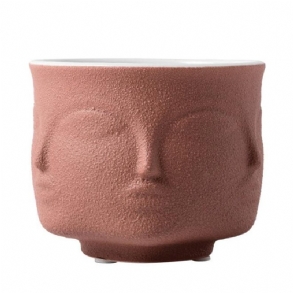 Kreatív Kerámia Arc Virágváza Art Planter Pot Office Lakberendezési Tartó